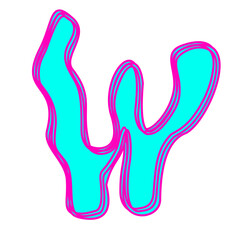 Font and number wave