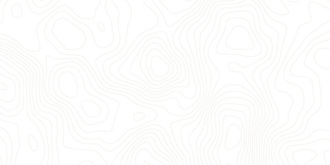 Geography landscape Topo contour map on white background, Topographic contour lines. Seamless pattern with lines Topographic map. Geographic mountain relief diagram line wave carve pattern. 