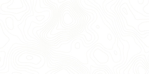 Geography landscape Topo contour map on white background, Topographic contour lines. Seamless pattern with lines Topographic map. Geographic mountain relief diagram line wave carve pattern. 