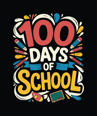 Back to School Graduation Education Cap T-shirt Design, Teacher Student Typography Retro Vintage Vibrant Color Vector Template