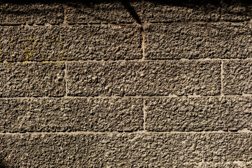 Rough Brown Stone Block Wall Texture