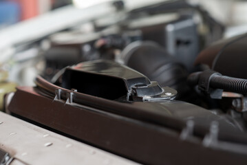 Car front air intake, engine air filter
