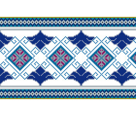 Illustration Cross Stitch Vector Design