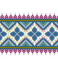 Cross Stitch Embroidery Vector Pattern Design