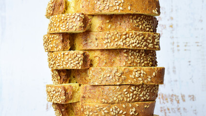 Chia bread with great benefits.