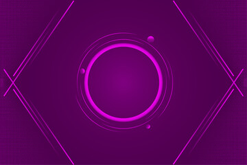 Abstract circular gradient background design-Creative geometric line vector elegant modern template for banner, presentation, flyer, technology, poster-Traditional 3d circle with magenta color