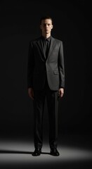 Men's slim fit two piece suit formal business wedding party blazer dress suit jacket 4 colors