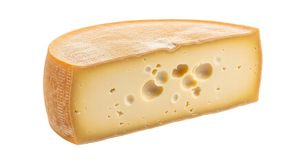 Crottin Cheese isolated on Transparent Background. French food