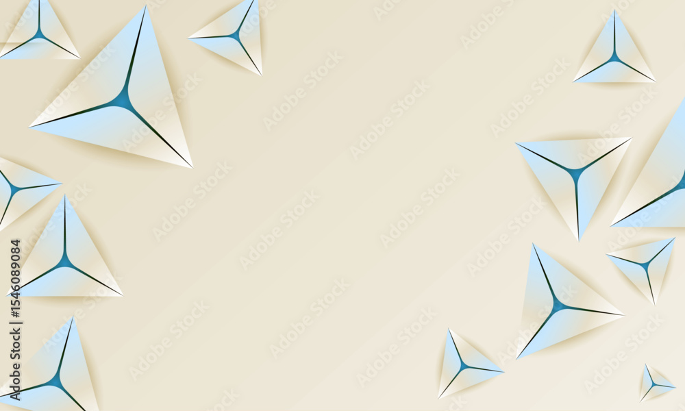 Poster presentation background design with triangle shape | creative modern banner background | elegant tem