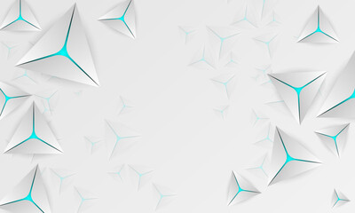 Presentation background with triangle shapes | Modern creative background template for banner, flyer, card, presentation, corporate, decoration, greeting, packaging, with aqua color