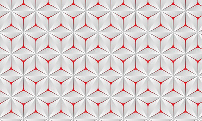 3d pattern design with luxury triangle shape | Gradient wheel pattern background template for decoration, corporate, presentation, technology, texture, fabric, packaging with red-silver color