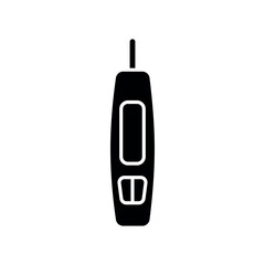 smart glucose meter black flat icon for digital and print projects.
