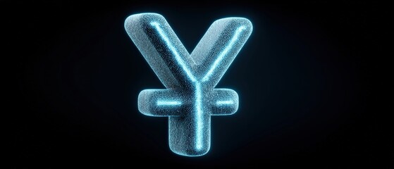 Obraz premium Innovative digital currency symbol virtual finance graphic design futuristic environment close-up view cryptocurrency concept