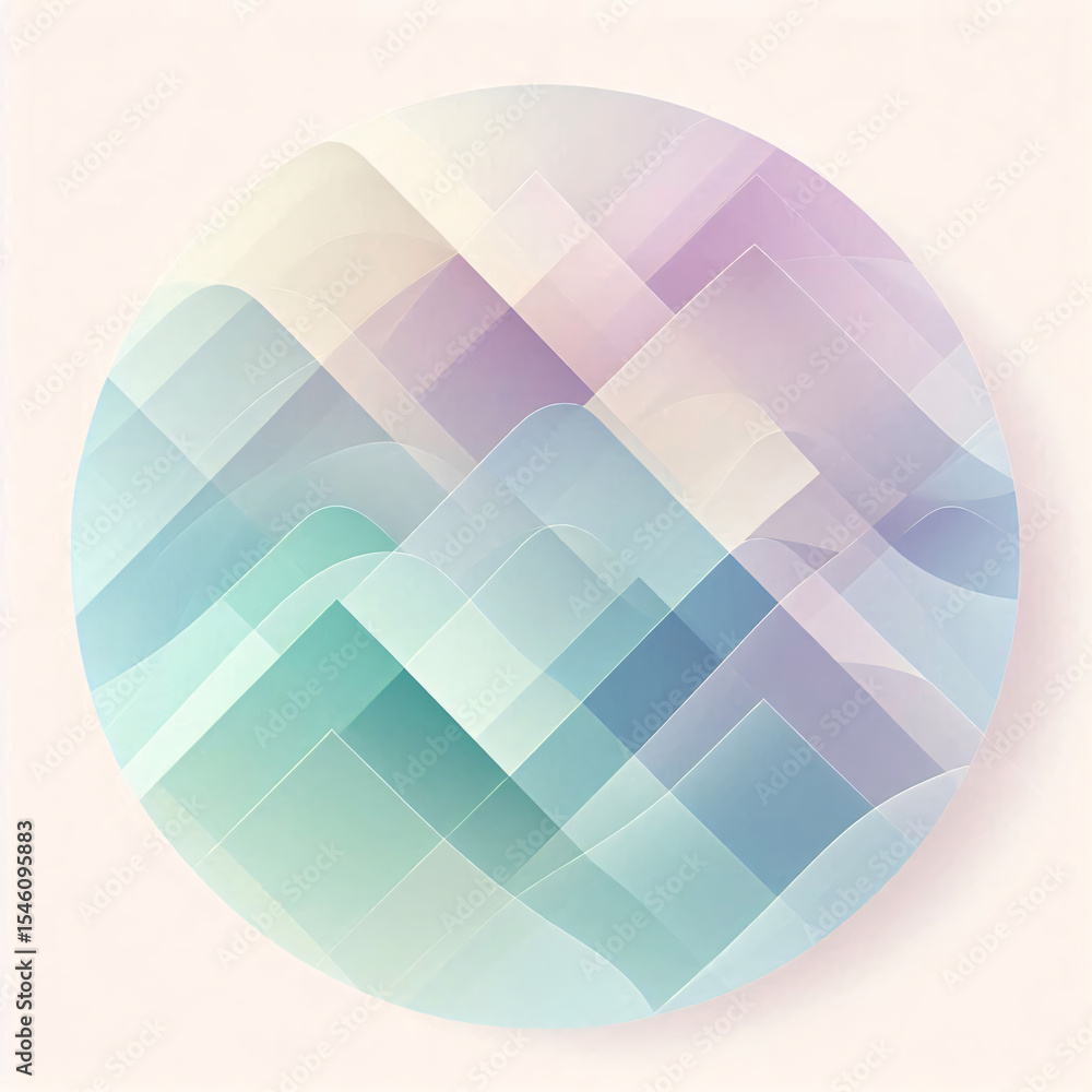 Fototapete abstract colorful background pastel color, abstract horizontal background with colorful waves. trend