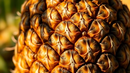 Close-up of a pine cone with a blurred background
