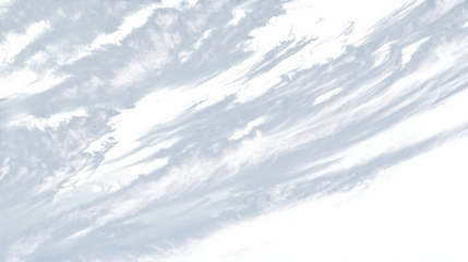 Abstract blue and white clouds isolated on transparent background