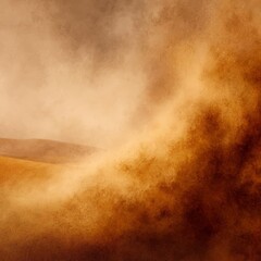 Fototapeta premium Abstract Representation Dusty Desert Landscape with Warm Tones and Textured Surfaces