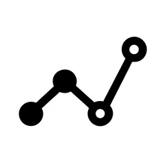 Business graph icon vector illustration
