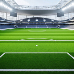 corner of a football stadium