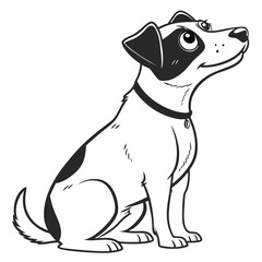 Puppy Character with Pointy Ears