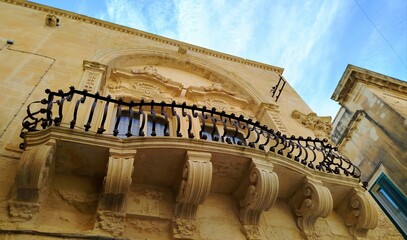 Typical architecture in Lecce, Italy