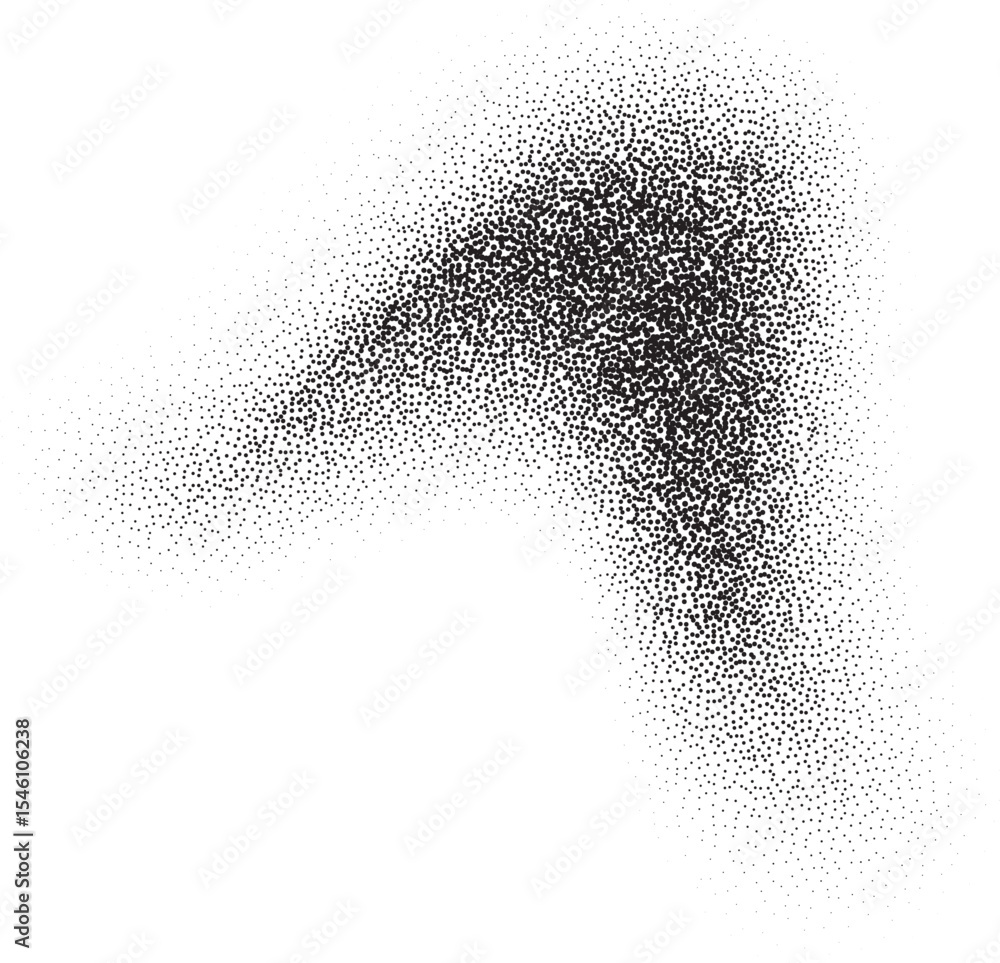 Poster grainy dotted gradient with pattern of noise texture