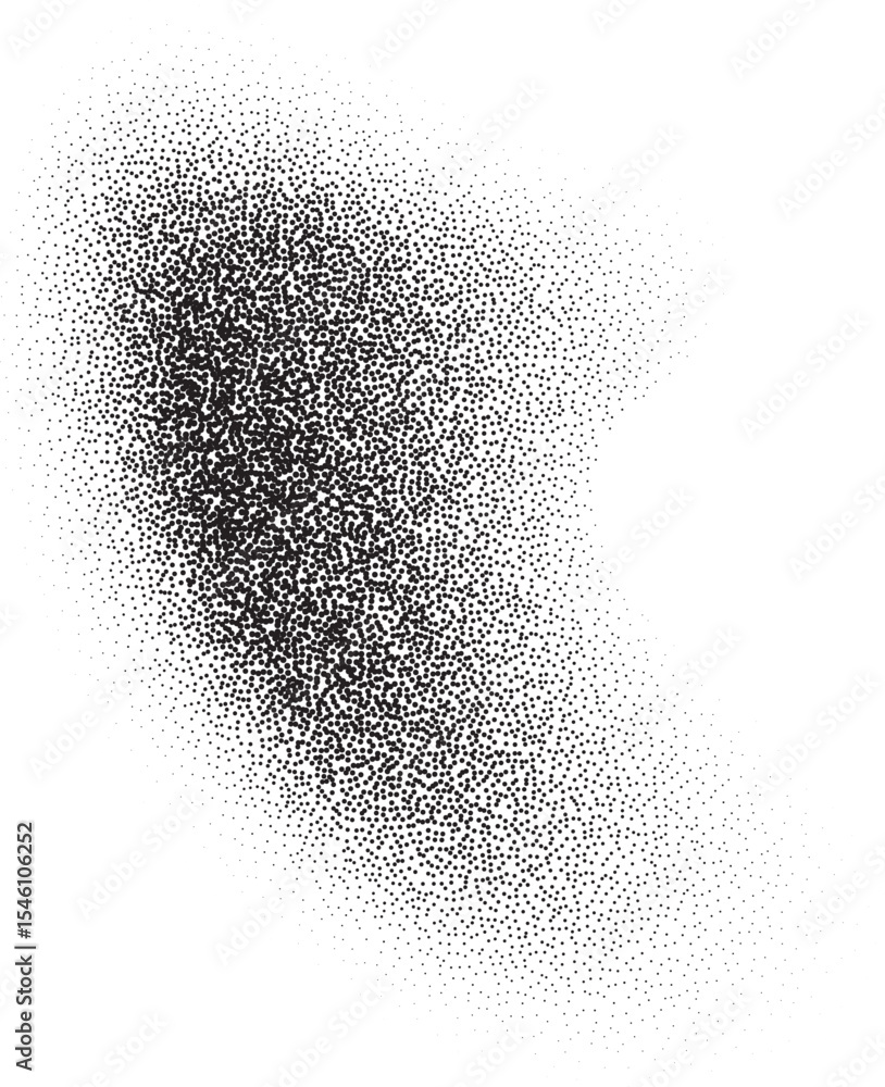 Poster grainy dotted gradient with pattern of noise texture