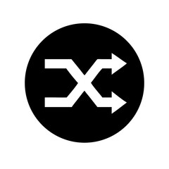 Obraz premium Shuffle arrows icon vector illustration