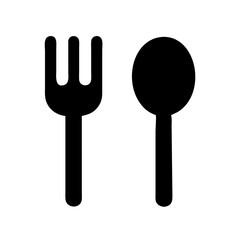 Kitchen utensils icon vector illustration