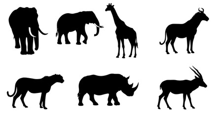 Fototapeta premium horse silhouettes vector