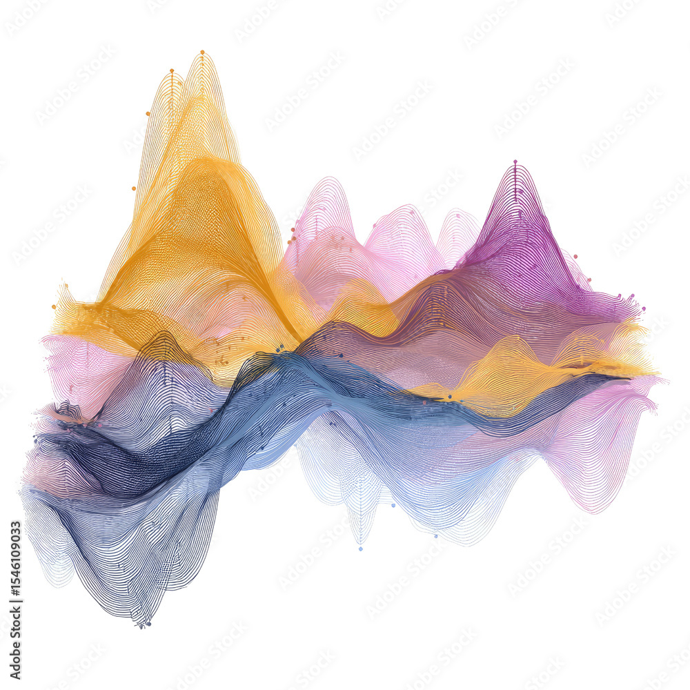 Poster abstract colorful wave patterns in smooth fluid shapes and textures for creative design projects