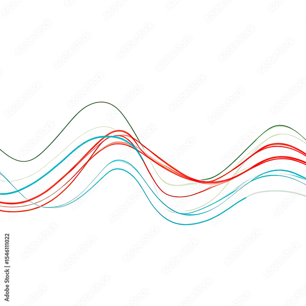 Poster abstract wave patterns in bright colors with dynamic flow and movement for artistic backgrounds and 