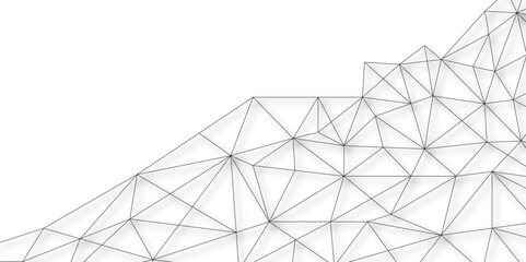 Abstract elegant background gray line texture. Polygonal Mesh Background Vector design digital technology concept Global network connection data structure. data concept, wallpaper. vector illustration © Azadur