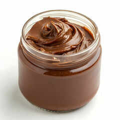 Chocolate cream isolated on transparent background  