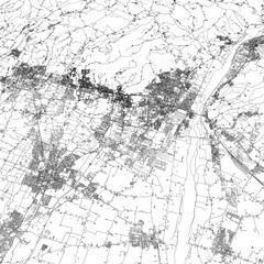 Fototapeta premium 3D illustration of city and urban in Sassuolo Italy