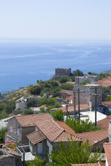 Fototapeta premium Mani Peloponnese landscape from stoned old tower