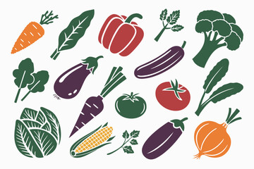 vegetables seamless pattern