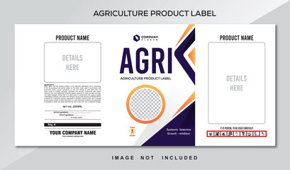 agriculture label design for your product 