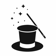 magic hat and wand