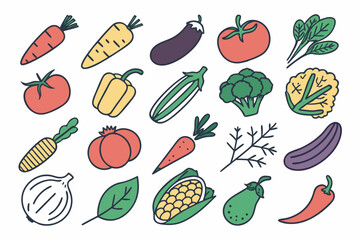 vegetables seamless pattern