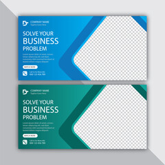 Obraz premium Creative and Clean Billboard Banner Design for Corporate Marketing