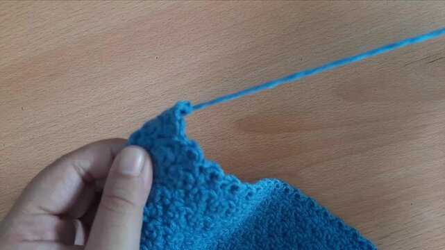 Frogging crochet for unraveling knitting