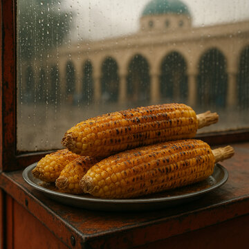 Rainy Day Cravings Satisfied with Smoky Grilled Corns