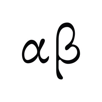Alpha Beta Greek Letters Art