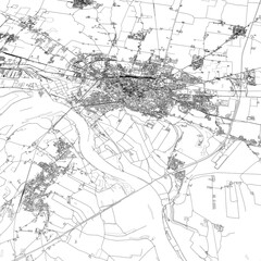 Obraz premium 3D illustration of city and urban in Cremona Italy