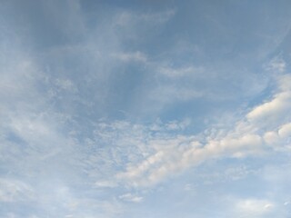 Blue sky in the evening