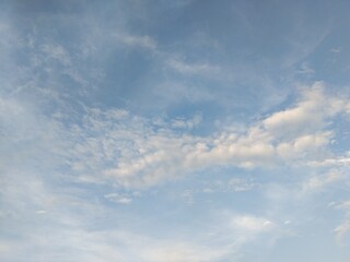 Blue sky in the evening