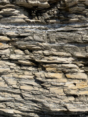 Geological cliff layers