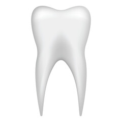 Tooth, 3D looking tooth, Dental, Tooth illustration, Vector tooth, white tooth, simple tooth shape with shadow