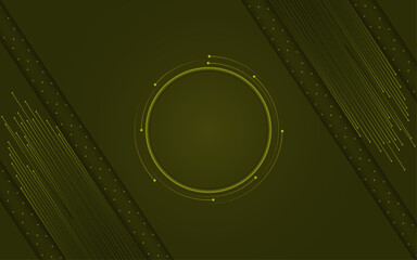 Presentation background with circular gradient shapes | Modern creative background template for banner, flyer, card, presentation, corporate, decoration, greeting, packaging, with olive color